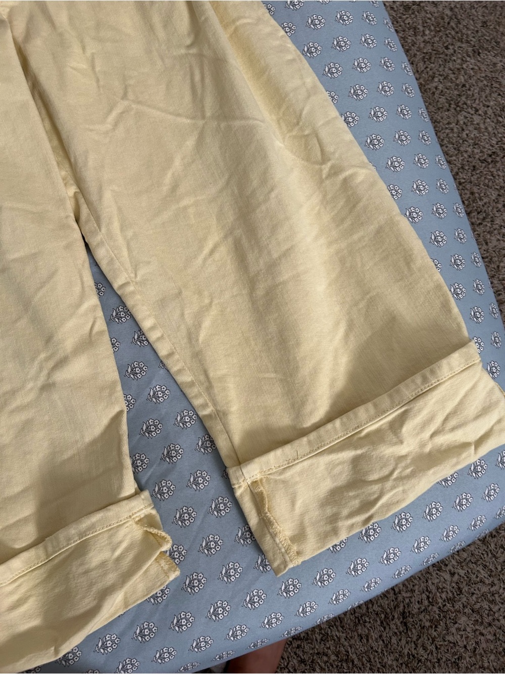 Anthropologie NEW 🍋Pilcro Kayden High-Rise Cuffed Carpenter Pants - Light Beige - Picture 13 of 14